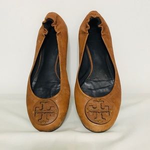 Tory Burch Camel Flats Size 7.5